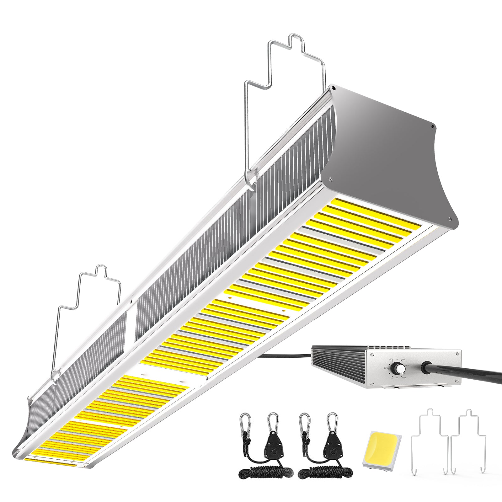 Grow Light FARMLITE LED Grow Lights for Indoor Plants 320Watts Full Spectrum Growing Light Plant Hanging Growing Lamps Seedling with Samsung 1344pcs Diodes Dimmable 4x4ft Coverage