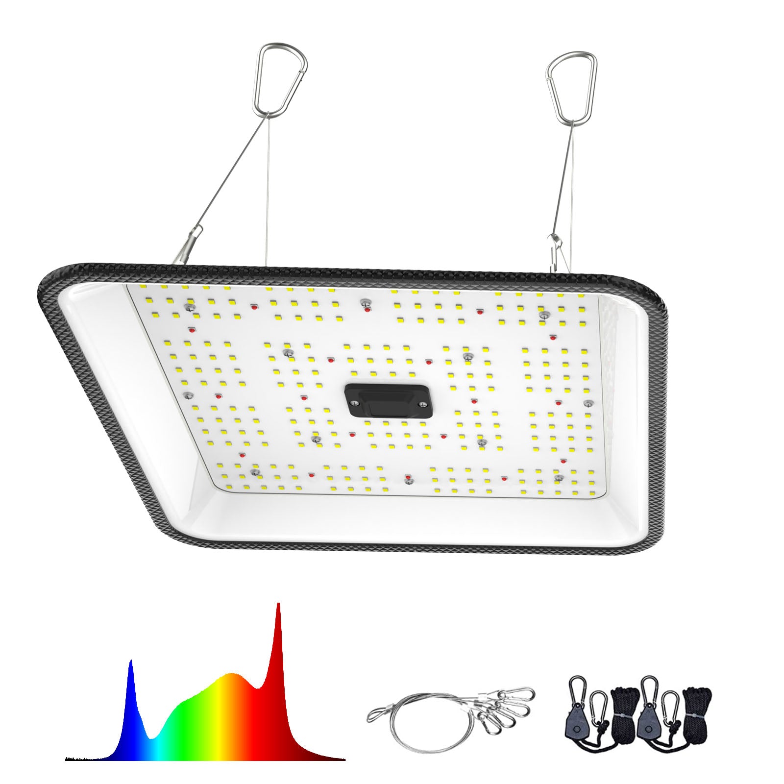 FARMLITE 60Watts Grow Lights for Indoor Plants Full Spectrum LED Growing Light Plant Hanging Growing Bar Lamps Seedling Daisy Chain Dimmable Board 2x2ft Coverage